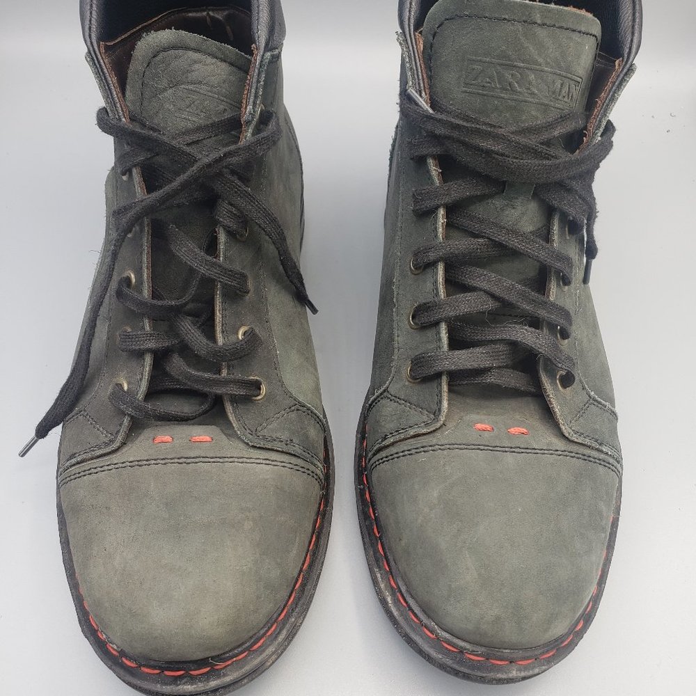 Zara Man Men's Suede Lace Up Boots Size 8